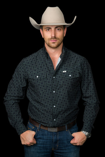 The Easton Long Sleeve Pearl Snap Shirt