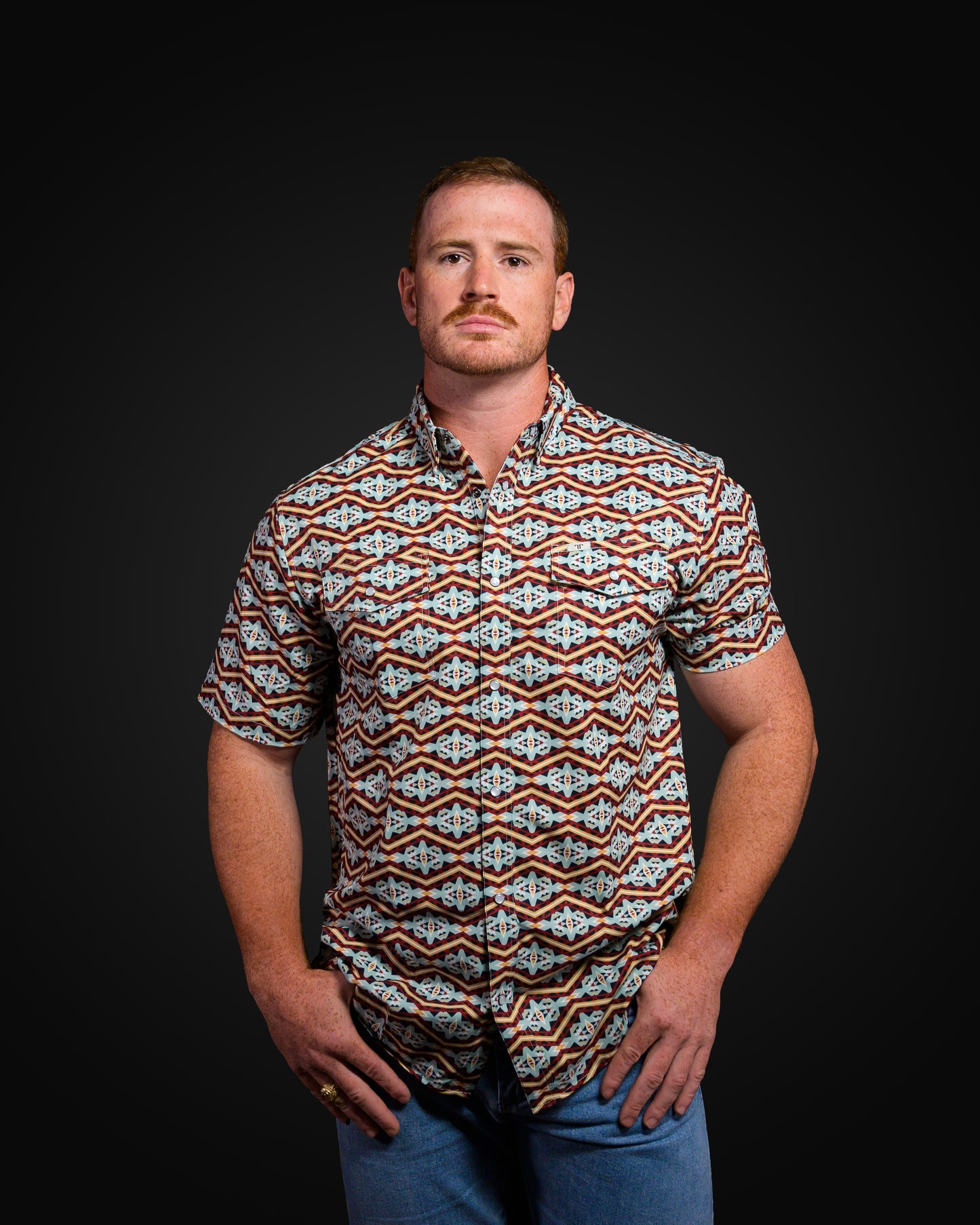 The Mark - Short Sleeve Snap Shirt