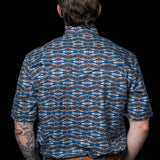 The Case - Short Sleeve Snap Shirt Blue