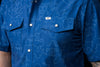The Carson in Blue Short Sleeve Snap (FINAL SALE)