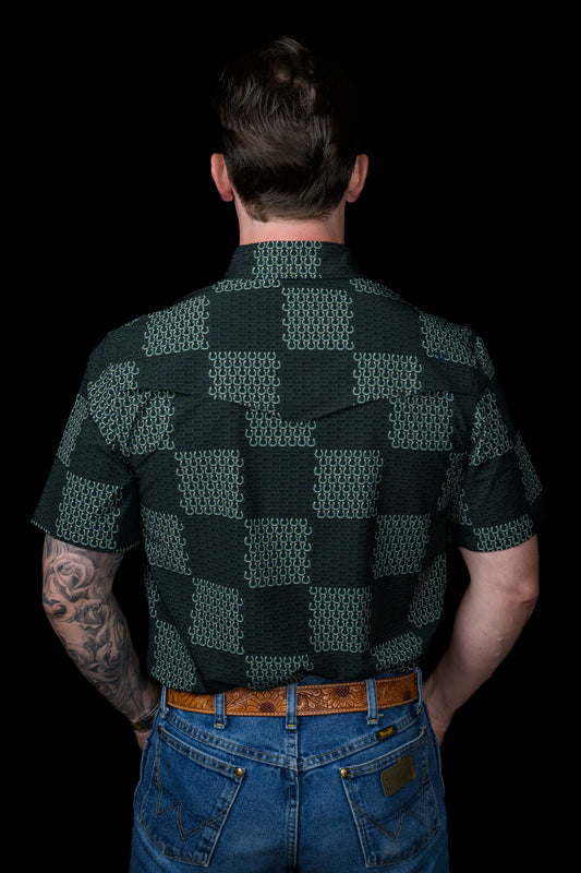 The Dallas - Green Short Sleeve Snap (FINAL SALE)