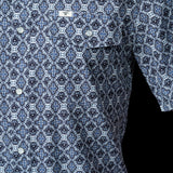 The Connor in Blue - Short Sleeve Snap