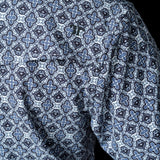 The Connor in Blue - Short Sleeve Snap