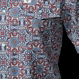 The Bennett in Brown- Short Sleeve Snap