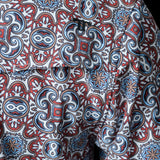 The Bennett in Brown- Short Sleeve Snap