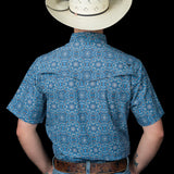 The Bennett in Light Blue - Short Sleeve Snap