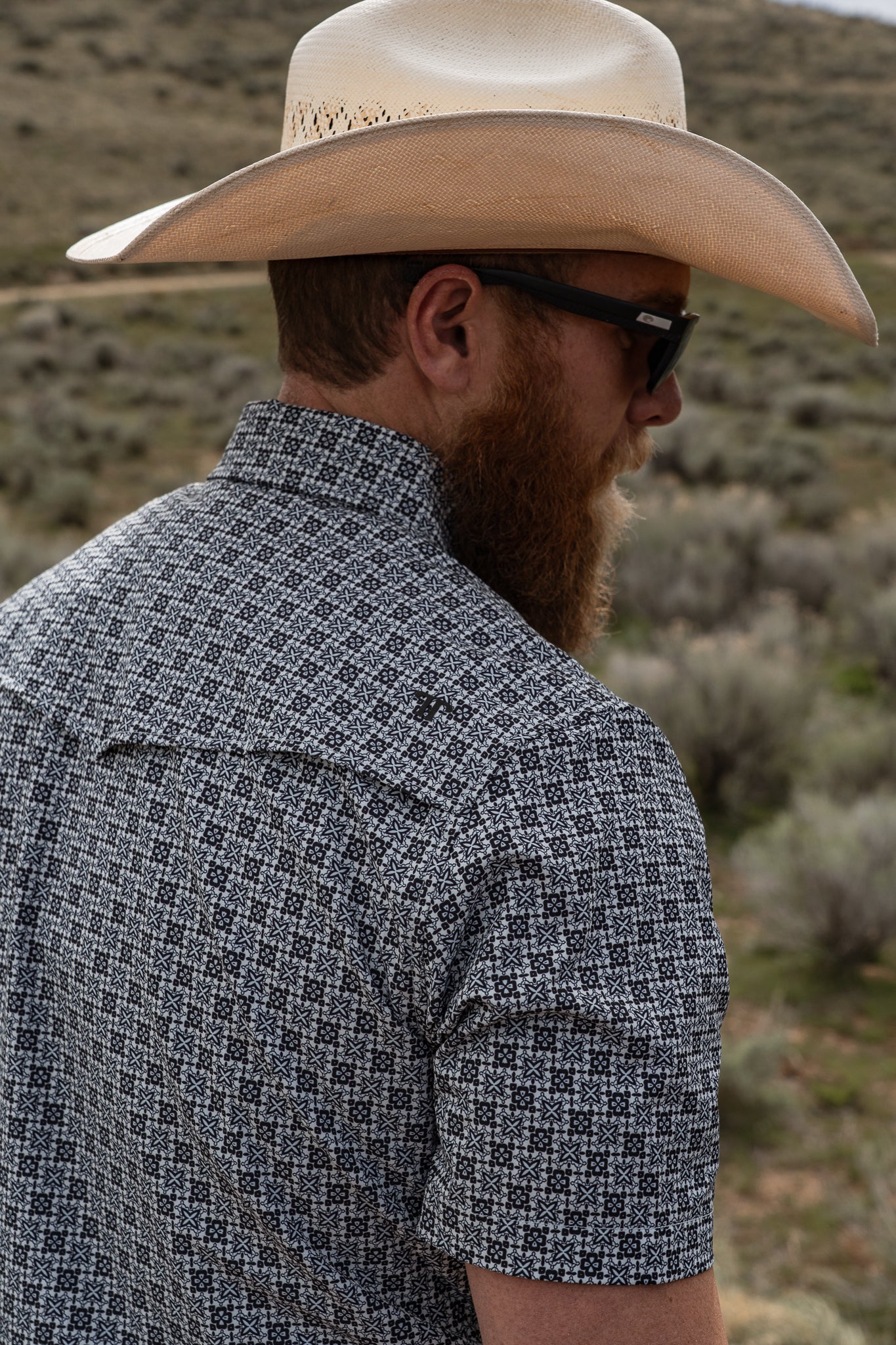 Colton Blue The Colton in Blue - Short Sleeve Pearl Snap (FINAL SALE) – Ferrell Brand