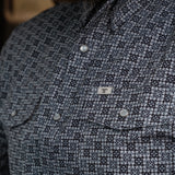 The Colton in Blue - Short Sleeve Snap