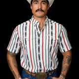 The Post in Green - Short Sleeve Snap