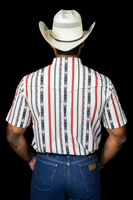 The Post in Green - Short Sleeve Snap (FINAL SALE)