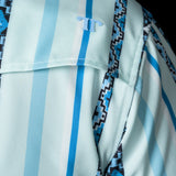 The Post in Blue - Short Sleeve Snap