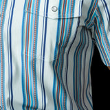 The James in Light Blue - Short Sleeve Snap
