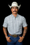 The Jake in White - Short Sleeve Pearl Snap (FINAL SALE)