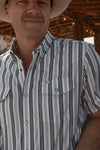 The Jake in White - Short Sleeve Pearl Snap (FINAL SALE)