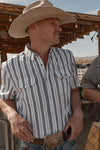 The Jake in White - Short Sleeve Pearl Snap (FINAL SALE)