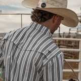 The Jake in White - Short Sleeve Snap