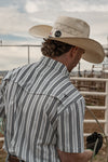 The Jake in White - Short Sleeve Pearl Snap (FINAL SALE)