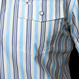 The Jake in Blue - Short Sleeve Snap