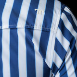 The Liam in Blue - Short Sleeve Snap