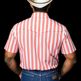 The Liam in Salmon - Short Sleeve Snap