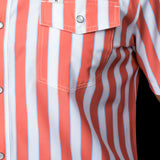 The Liam in Salmon - Short Sleeve Snap