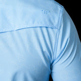 The Carson in Light Blue - Short Sleeve Snap