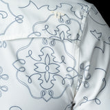 The Carson in White - Short Sleeve Snap