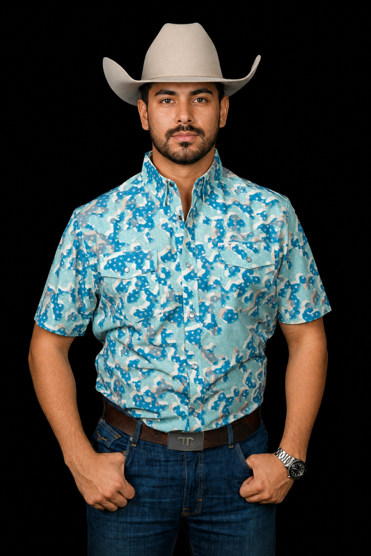 The Travis Short Sleeve Pearl Snap Shirt