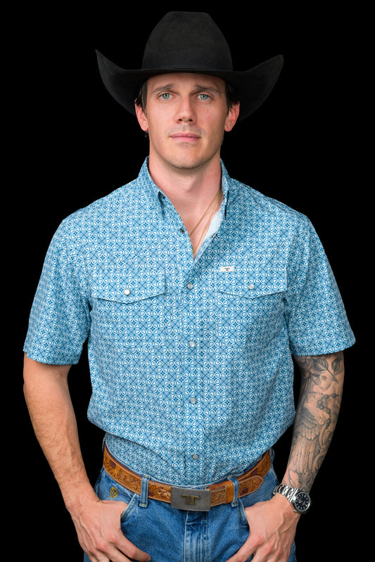 The Clint Short Sleeve Pearl Snap Shirt