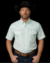 The Jack Short Sleeve Pearl Snap Shirt in Green (FINAL SALE)