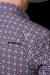 The Emerson Short Sleeve Pearl Snap Shirt in Maroon
