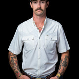 CORE - Men's White Short Sleeve Snap Shirt