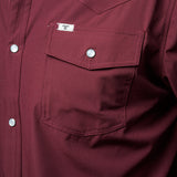 CORE - Men's Maroon Short Sleeve Snap Shirt