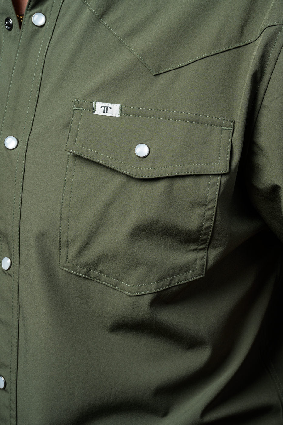 Ferrell Maverick Short Sleeve Snap Blue