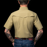 CORE - Men's Khaki Short Sleeve Snap Shirt