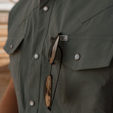 CORE - Men's Aqua Short Sleeve Snap Shirt