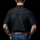 CORE - Men's Black Short Sleeve Snap Shirt