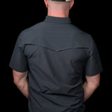 CORE - Men's Grey Short Sleeve Snap Shirt
