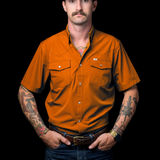 CORE - Men's Orange Sleeve Snap Shirt