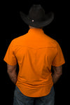 CORE - Men's Orange Sleeve Pearl Snap Shirt
