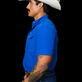 CORE - Men's Cobalt Blue Short Sleeve Snap Shirt