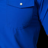 CORE - Men's Cobalt Blue Short Sleeve Snap Shirt