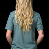 CORE - Women's Aqua Short Sleeve Snap Shirt