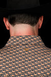 The Clark Pearl Snap Polo in Brown