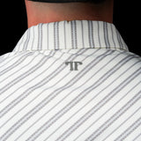The Jack  Pearl Snap Polo in Cream