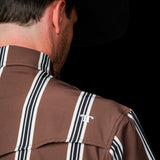 The Hatfield Short Sleeve Pearl Snap Shirt in Brown