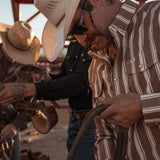 The Atlas in Brown - Long Sleeve Snap Shirt