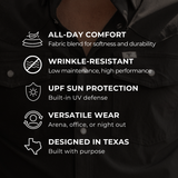 CORE - Women's Black Long Sleeve Snap Shirt