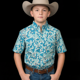 Kid's Travis Short Sleeve Pearl Snap