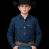 Kid's Griffin Long Sleeve Pearl Snap Shirt